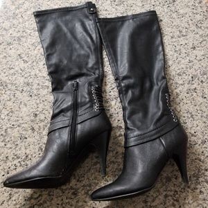 Nine west tall black boots